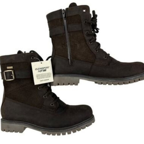 Kamik Rogue Mid Snow/After Ski Winter Boots in Brown Leather Size 9.5 Waterproof - Picture 2 of 7